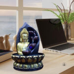 Accessoire zen : Fontaine Bouddha avec éclairage doux