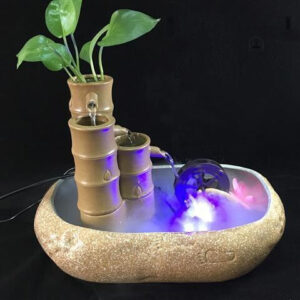 Fontaine zen décorative avec effet cascade apaisant