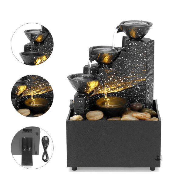 Décoration aquatique intérieure avec lumière LED intégrée
