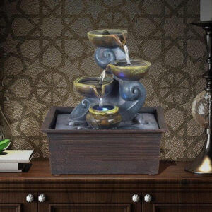 Fontaine décorative avec éclairage LED intégré