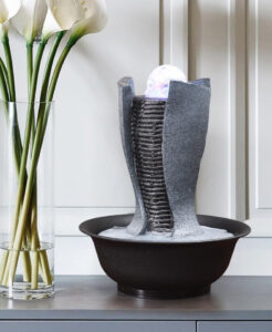 Fontaine zen lumineuse décorative pour apaiser l'esprit