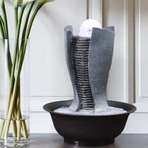 Fontaine zen lumineuse décorative pour apaiser l'esprit