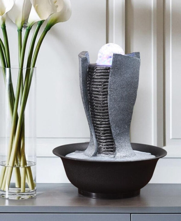 Fontaine zen lumineuse décorative pour apaiser l'esprit
