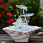Élément décoratif : fontaine lumineuse pour maison moderne