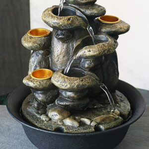 Fontaine d'intérieur neutre pour décoration zen