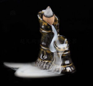 Fontaine à encens en céramique, accessoire zen pour la maison