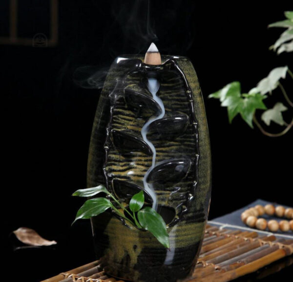 Fontaine à encens céramique pour diffusion aromatique