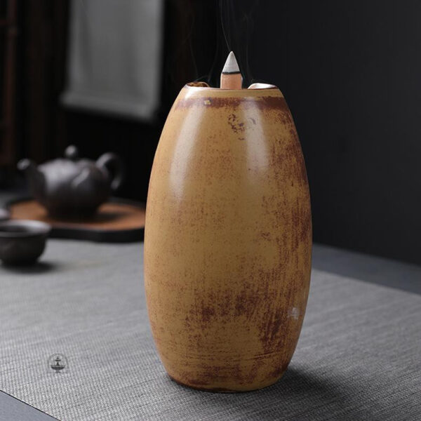 Fontaine à encens design céramique pour relaxation et bien-être