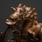 Fontaine à encens décorative avec design de dragon