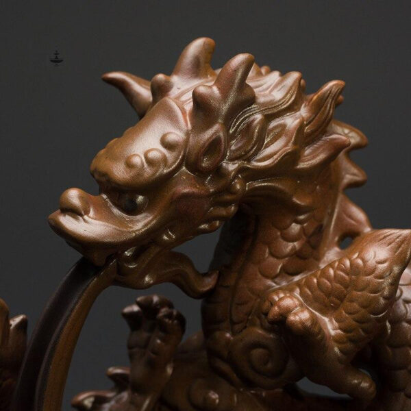 Fontaine à encens décorative avec design de dragon