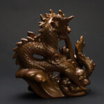 Accessoire de méditation : fontaine à encens dragon