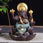 Fontaine à encens en céramique Ganesh