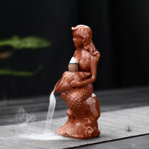 Accessoire de méditation : fontaine à encens sirène