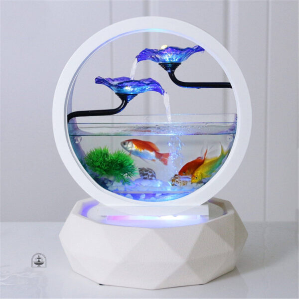 Fontaine aquarium décorative pour un décor apaisant