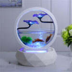 Élément décoratif pour aquarium avec circulation d'eau