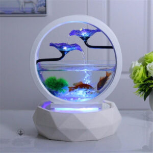 Élément décoratif pour aquarium avec circulation d'eau