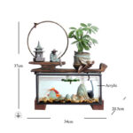 Fontaine aquatique en forme de montagne pour poissons