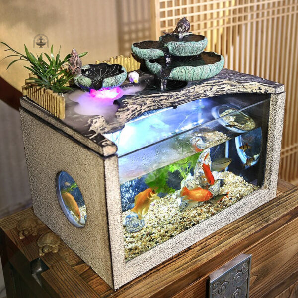 Fontaine aquarium à poisson design moderne