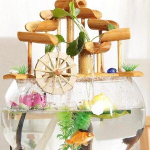 Fontaine intérieure en bambou pour cuisine