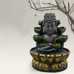 Élégante fontaine Bouddha pour intérieur ou jardin
