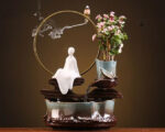 Fontaine Bouddha japonais en décoration zen