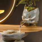 Accessoire zen : Fontaine Bouddha lumineuse