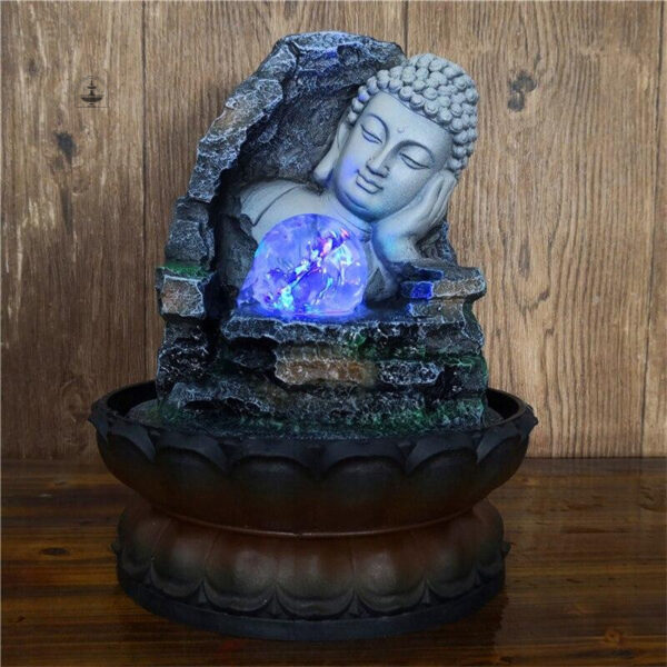 Fontaine lumineuse Bouddha décorative