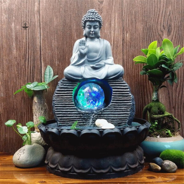Fontaine Bouddha offrande décorative pour méditation