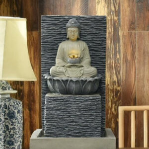 Décoration zen avec fontaine Bouddha apaisante