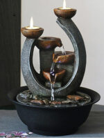 Fontaine bougie zen pour une ambiance relaxante