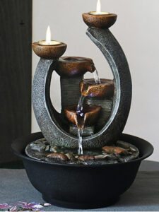 Fontaine bougie zen pour une ambiance relaxante