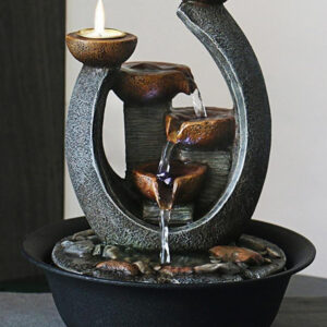 Fontaine bougie zen pour une ambiance relaxante