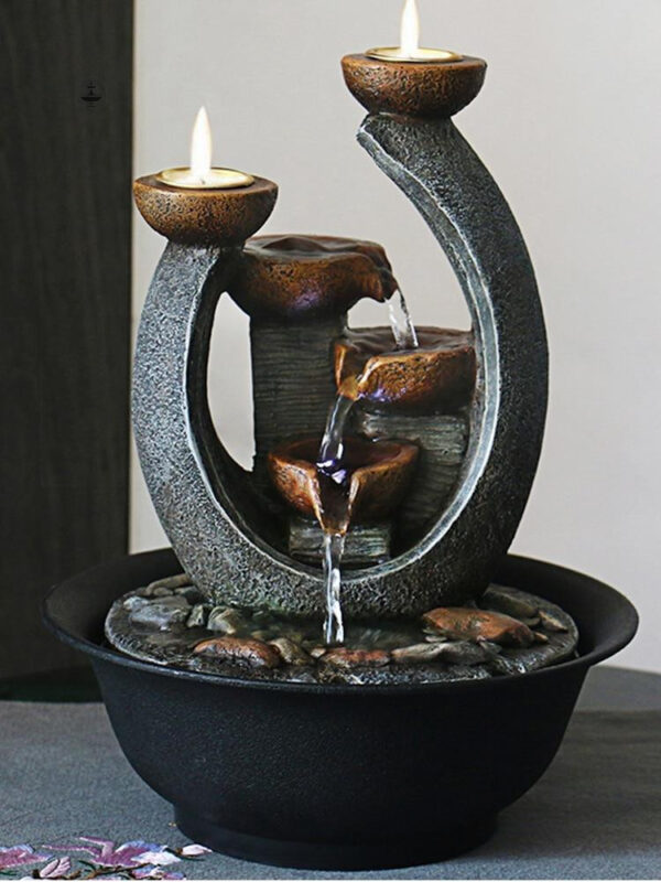 Fontaine bougie zen pour une ambiance relaxante