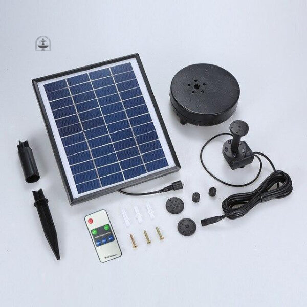 Système solaire pour fontaine de jardin, fonctionnement autonome