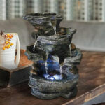 Fontaine rocaille zen pour un décor apaisant