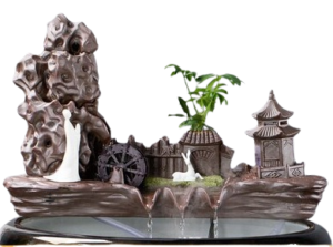 Fontaine d'eau apaisante, design zen pour la décoration intérieure