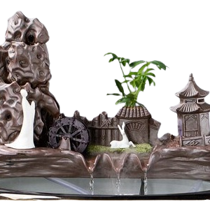 Fontaine d'eau apaisante, design zen pour la décoration intérieure