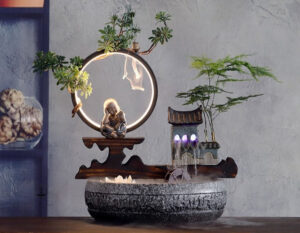 Accessoire zen : fontaine à encens pour méditation