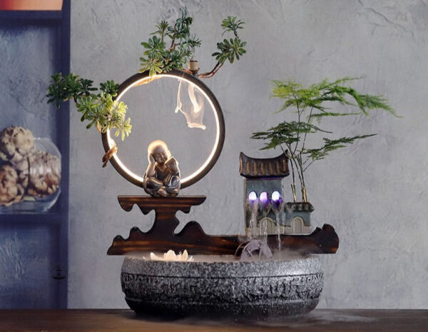 Accessoire zen : fontaine à encens pour méditation