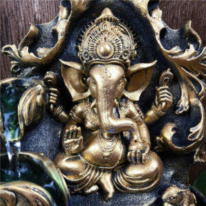 Décoration de jardin avec la fontaine Ganesh zen