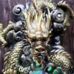 Décoration zen originale avec une fontaine dragon élégante