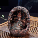 Accessoire de méditation, fontaine à encens Dragon
