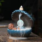 Fontaine à encens sirène, élément feng shui apaisant