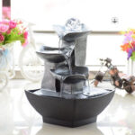 Fontaine japonaise élégante en style traditionnel