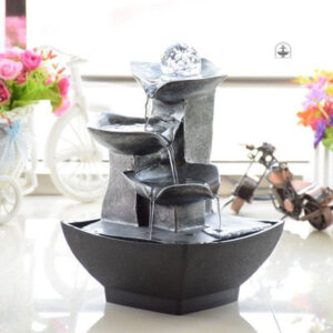 Fontaine japonaise élégante en style traditionnel