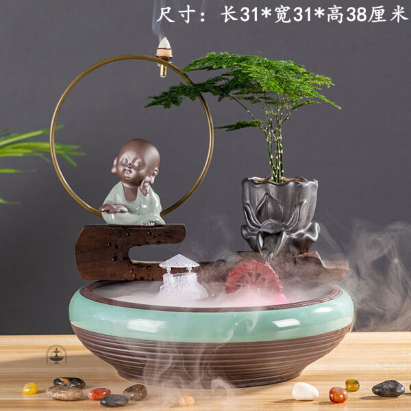 Élément d'eau pour un décor asiatique harmonieux