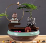 Accessoire de décoration japonaise avec brume