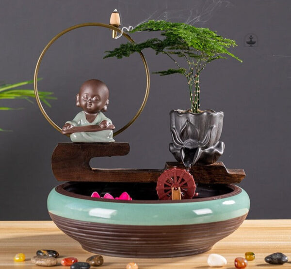 Accessoire de décoration japonaise avec brume