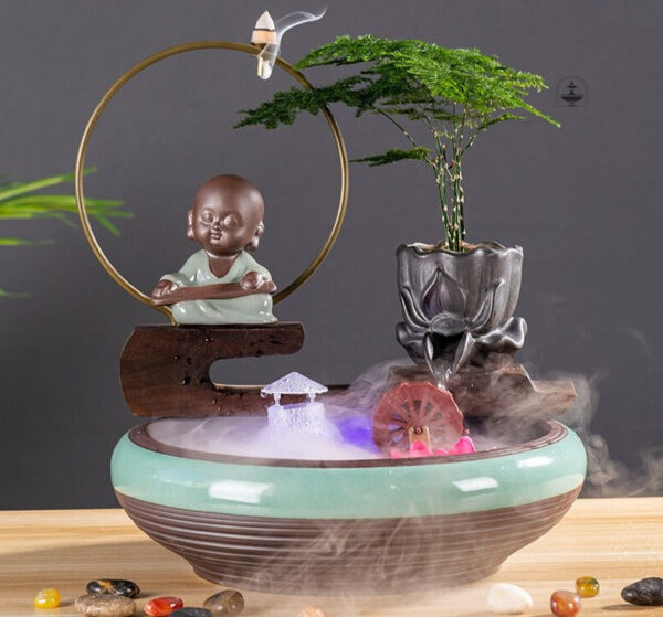 Fontaine zen pour créer une atmosphère tranquille