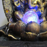 Fontaine Ganesha en céramique, design apaisant